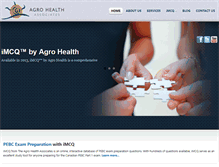Tablet Screenshot of agrohealth.com